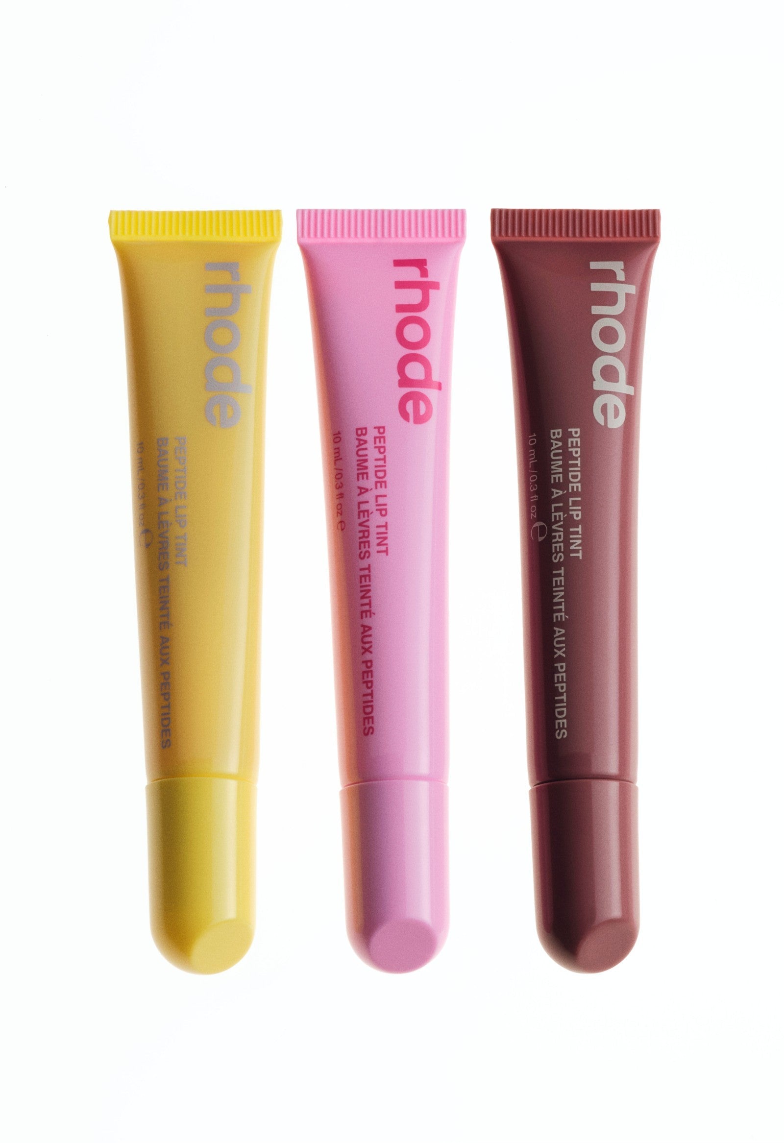 the peptide lip trio lemontini, jelly bean, salty tan