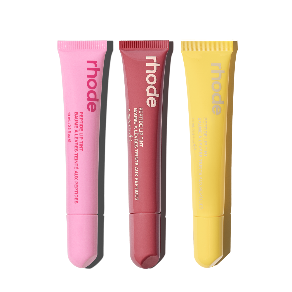 the peptide lip trio lemontini, jelly bean, salty tan